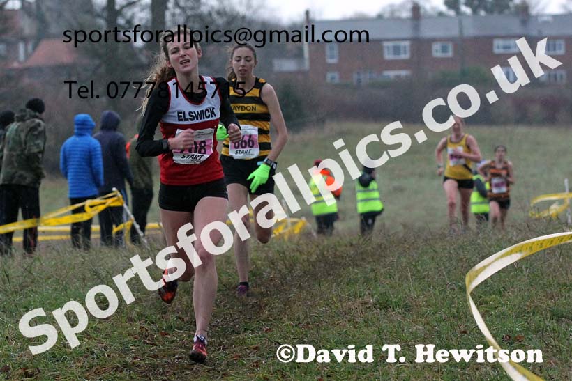 Senior women, 2021 North Eastern Cross Country Championships, Sedgefield. Photo: David T. Hewitson/Sports for All Pics